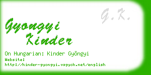 gyongyi kinder business card